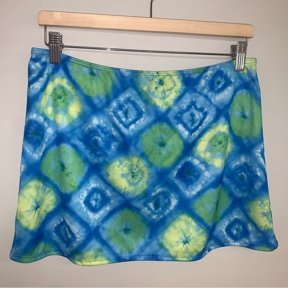 Request Y2K Vintage Swim Skirt Cover-up Swimwear Blue‎ Green Women's  Size L/XL - Picture 5 of 5